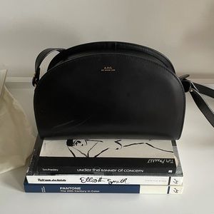 A.P.C. HALF mood Leather Black Crossbody Bag (with Tags!)